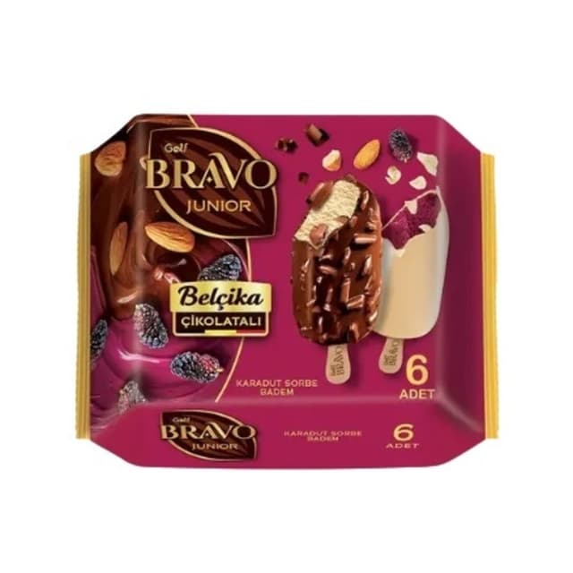 Bravo Belçika Çikolatalı Karadut Sorbe 6x60 Ml