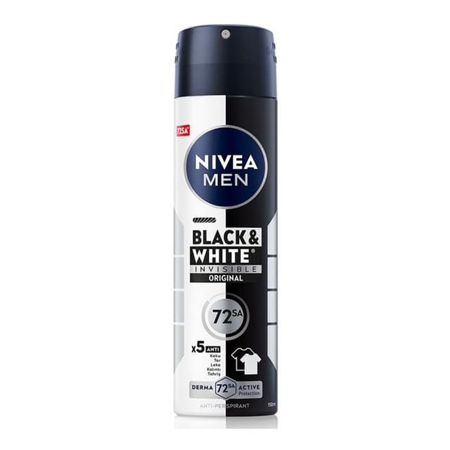 Sprey Deodorant Erkek Black& White Invisible Original 150 Ml