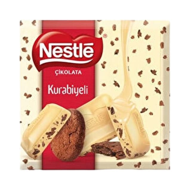 Kurabiyeli Beyaz Çikolata 60 Gr
