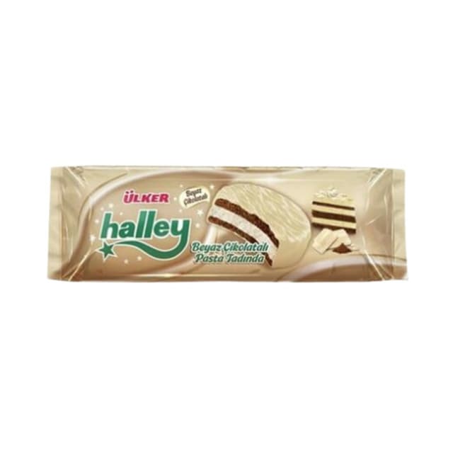Halley Beyaz Çikolata Kaplamalı Sandviç Bisküvi 210 Gr