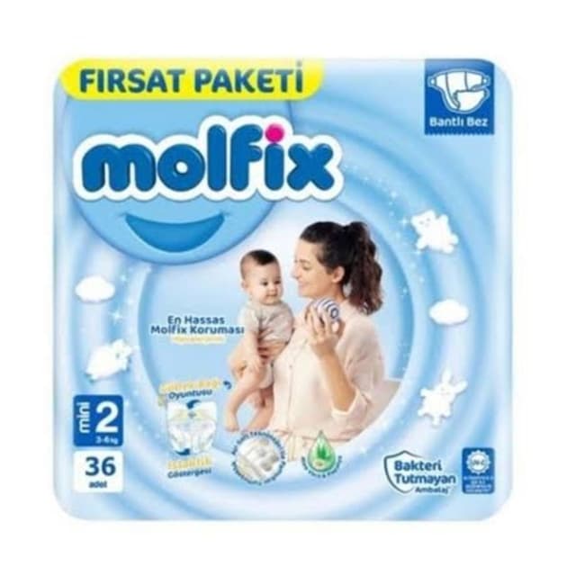 Bebek Bezi 3d Mini Jumbo Paket 2 Numara 36'lı