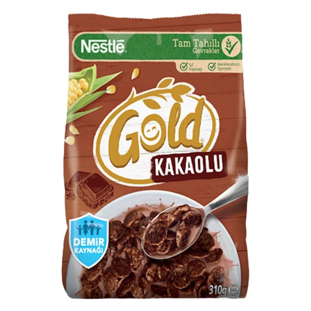 Gold Corn Flakes Kakao Aromalı Mısır Gevreği 310 Gr