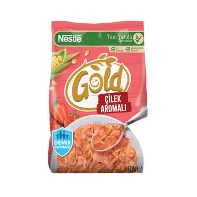 Gold Corn Flakes Çilekli 310 Gr