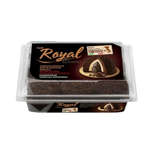 Royal Gourmet Bitter Belçika Çikolata Ve Madaskar Vanilayalı Dondurma 850 Ml