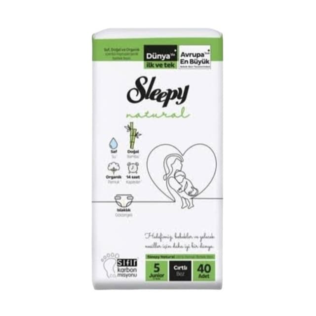 Bebek Bezi Natural No:5 Junior 40'lı