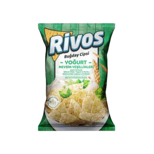 Rivos Yoğurt Ve Mevsim Yeşillikleri Buğday Cipsi 56g