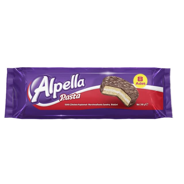 Sütlü Çikolata Kaplı Bisküvi 240 Gr
