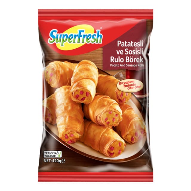 Sosisli Ve Patatesli Rulo Börek 420 Gr