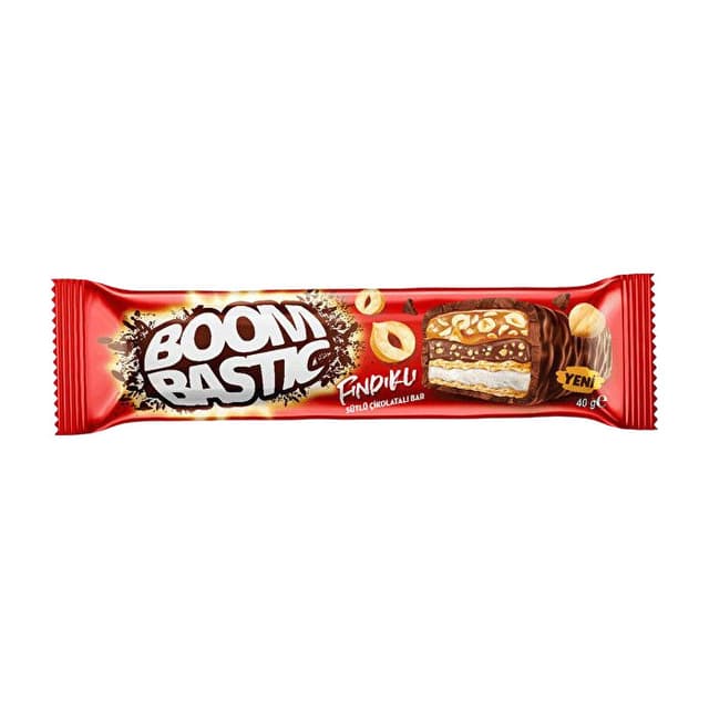 Boombastic Fındıklı Sütlü Çikolatalı Bar 40 Gr