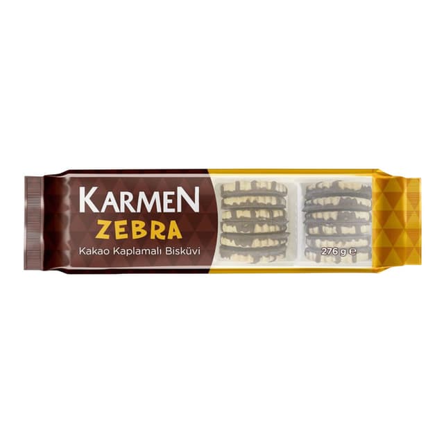 Zebra Kakao Kaplama Bisküvi 276 Gr
