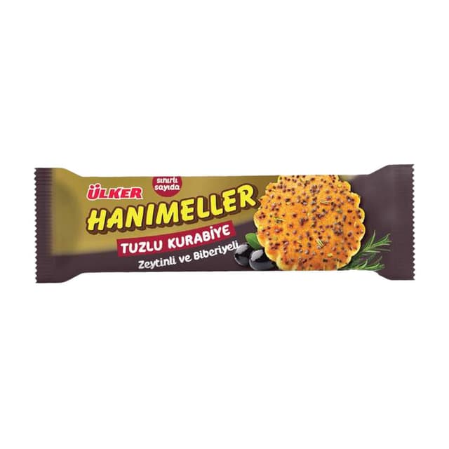 Hanımeller Tuzlu Kurabiye Zeytinli Ve Biberiyeli 81 Gr