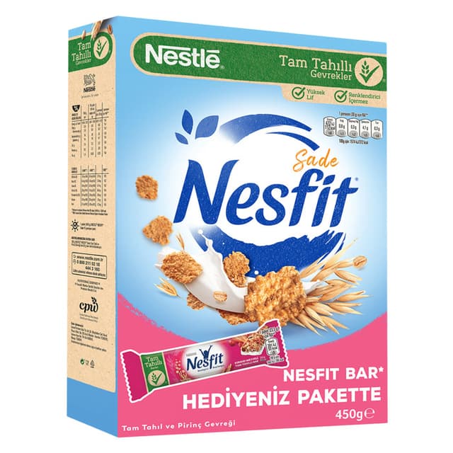 Sade 450 gr Nesfit Bar Hediyeli