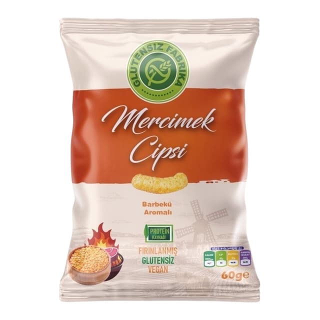 Mercimek Cipsi Barbekü Aromalı 60 Gr
