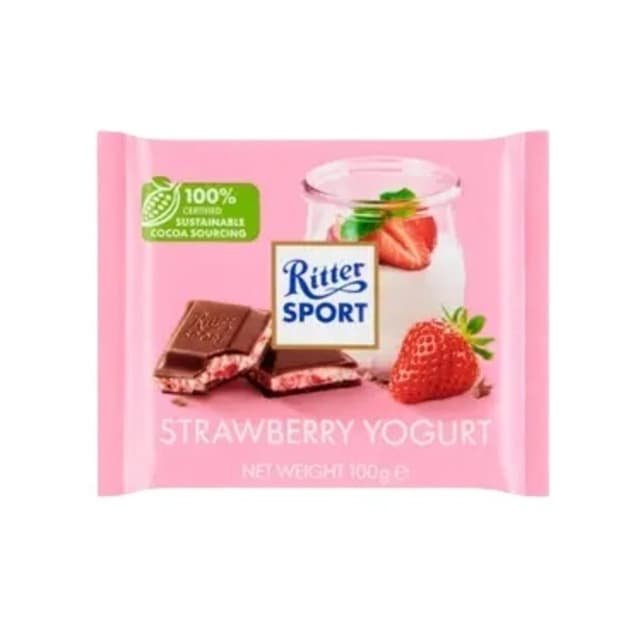 Çilekli Yoğurtlu Çikolata 100 Gr