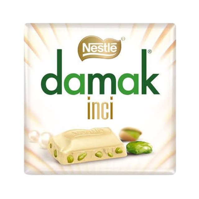 Damak İnci Antep Fıstıklı Beyaz Çikolata 60 Gr