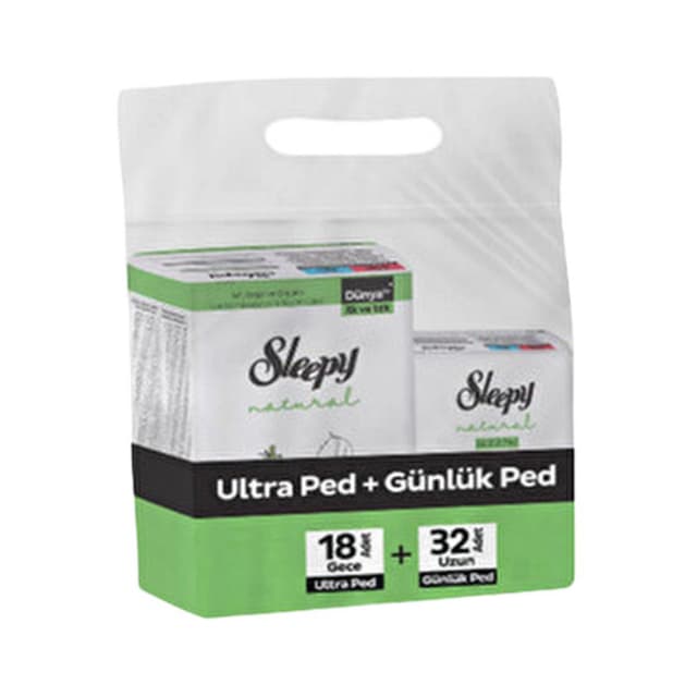 Natural Ped Eko Gece 18'li + Günlük Uzun 32'li