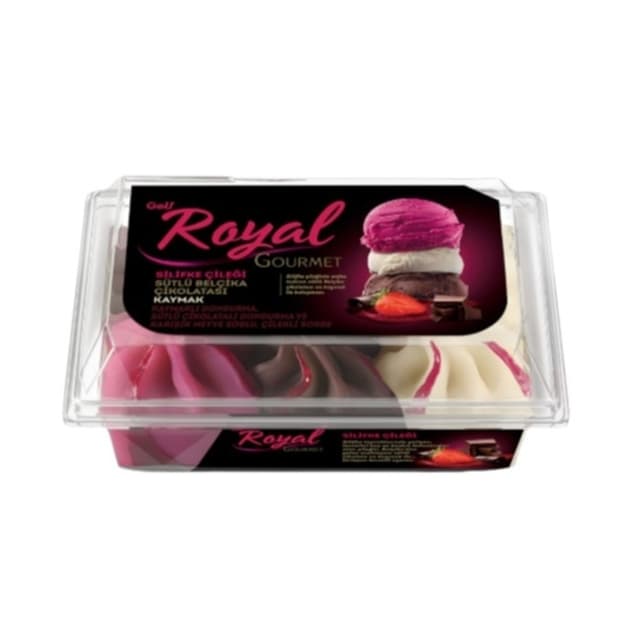 Royal Gourmet Silifke Çileği Sütlü Belçika Çikolatası Kaymak 850 Ml