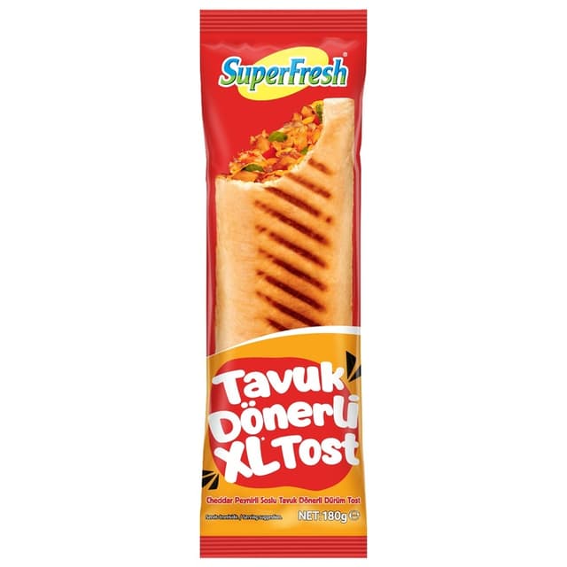 Tavuk Dönerli Xl Tost 180 Gr