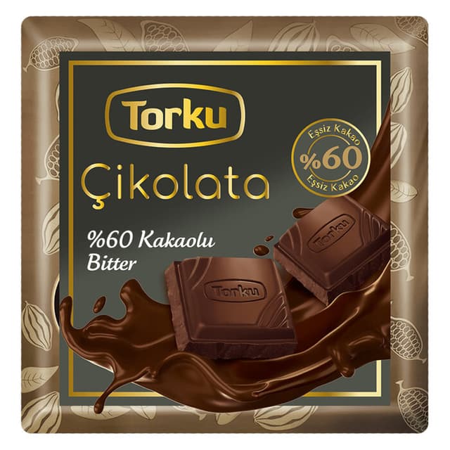 %60 Bitter Kare Çikolata 60 Gr