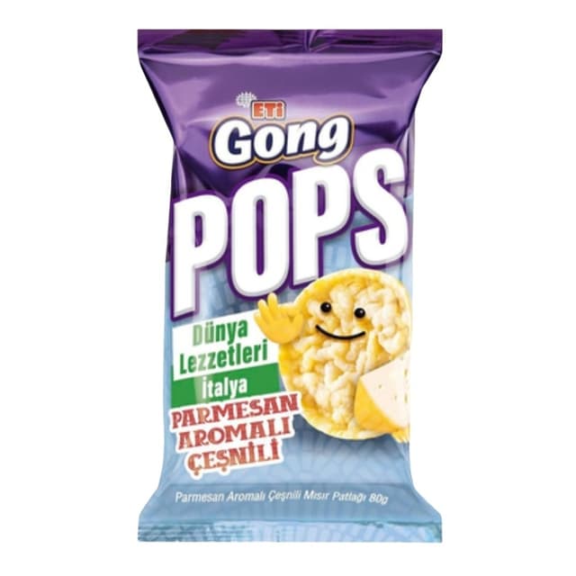 Gong Pops İtalyan Parmesanlı Mısır Patlağı 80 Gr