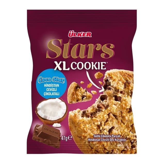 Stars Xl Hindistan Cevizli Çikolatalı Cookie 47 Gr
