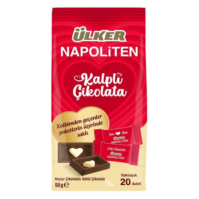 Çikolata Napoliten Kalp 90 Gr