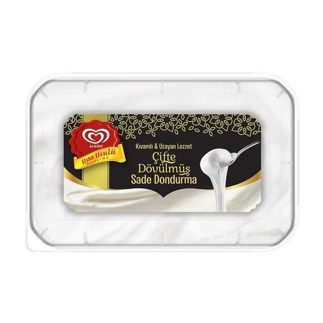 Çifte Dövülmüş Sade Dondurma 500 Ml