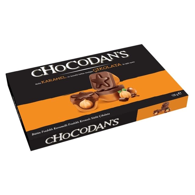Chocodan's Bütün Fındıklı Karamelli Çikolata 125 Gr