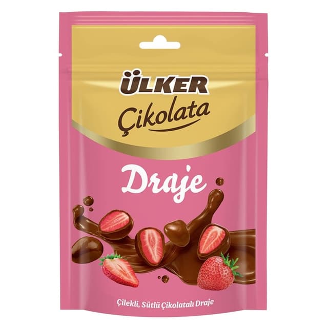 Çilekli Sütlü Draje 80 Gr