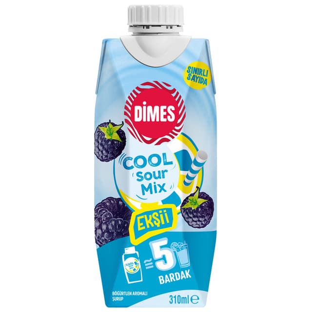 Cool Sour Mix Ekşi Böğürtlen Aromalı 310 Ml