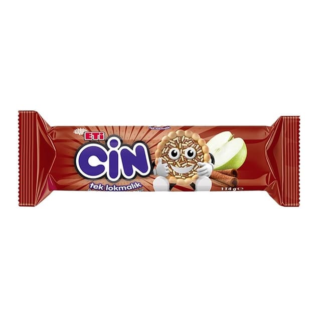 Cin Elma Soslu Tarçınlı Bisküvi 114 Gr