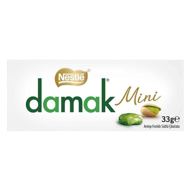 Damak Mini Antep Fıstıklı Sütlü Çikolata 33 Gr