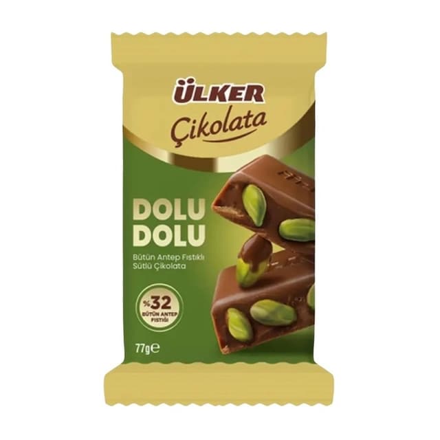 Çikolata Dolu Dolu Antep Fıstıklı 77 Gr