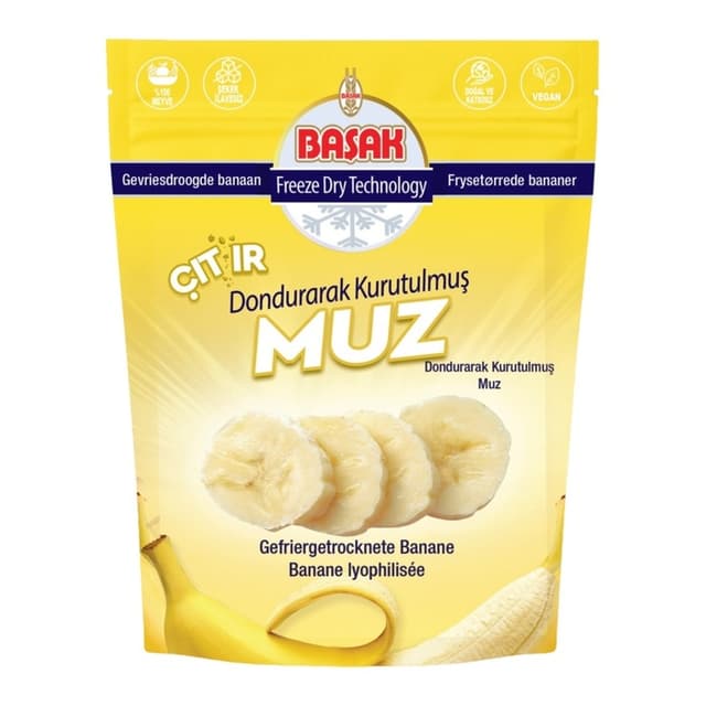 Freeze Dried-Dondurarak Kurutulmuş Muz 20 Gr