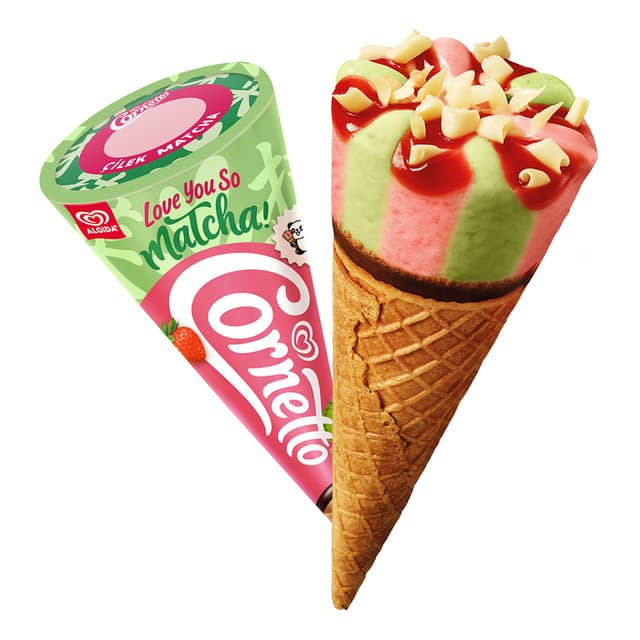 Cornetto Matcha Çilek 120 Ml