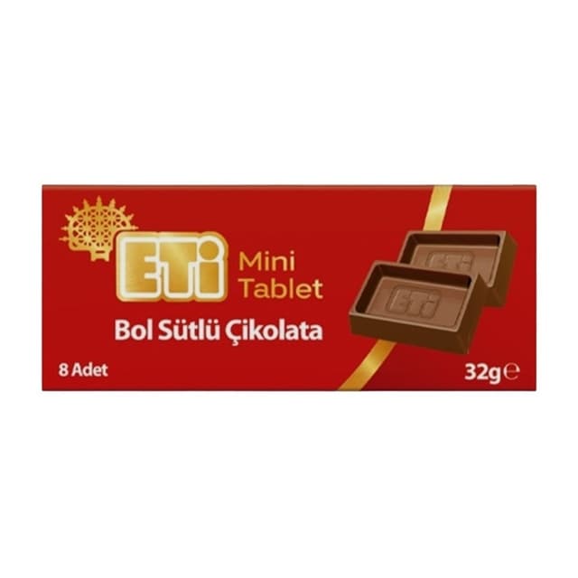 Mini Tablet Bol Sütlü Çikolata 32 Gr