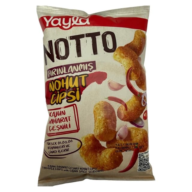 Notto Fırınlanmış Kajub Baharat Ceşnili Nohut Cipsi 55 Gr