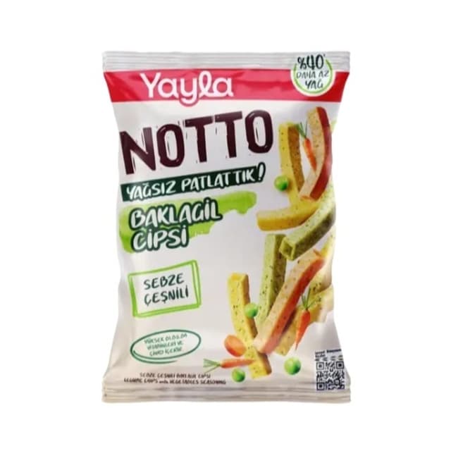 Notto Sebze Çeşnili Baklagil Cipsi 55 Gr