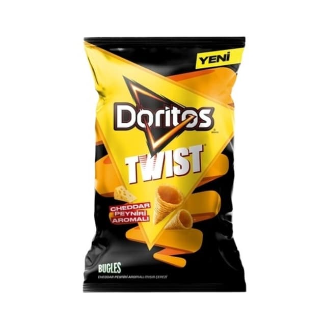 Mısır Cipsi Twist Cheddar Peyniri Süper Boy 115 Gr