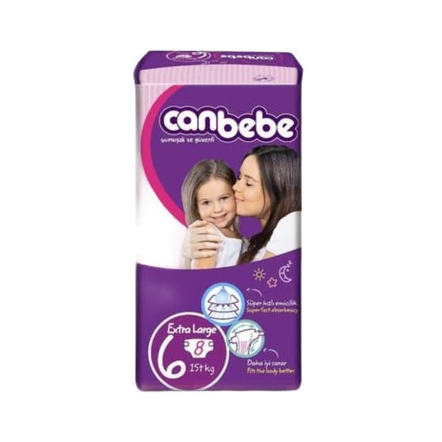Bebek Bezi 8'li X Large 6 (15-27 Kg)