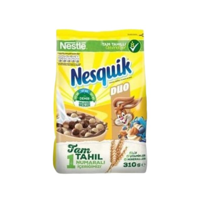 Nesquik Duo Sütlü Kakaolu Buğday Ve Mısır Gevreği 310 Gr