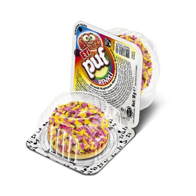 Puf Renkli Marshmallow Bisküvi 18 Gr