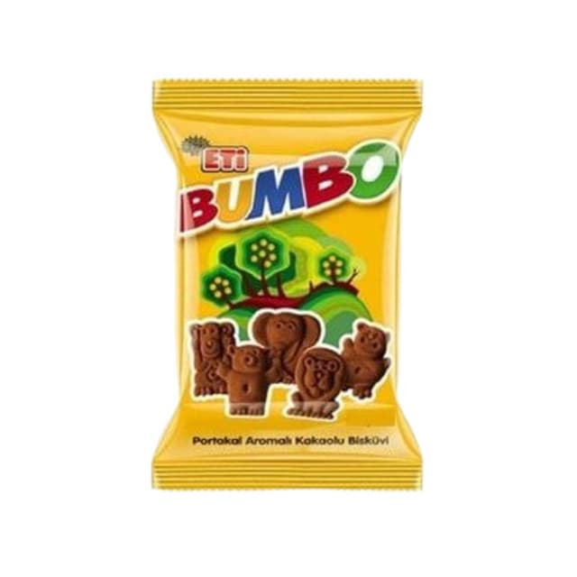 Bumbo Portakal Aromalı Kakaolu Bisküvi 42 Gr