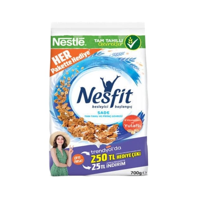 Nesfit Sade Kahvaltılık Gevrek 700 Gr