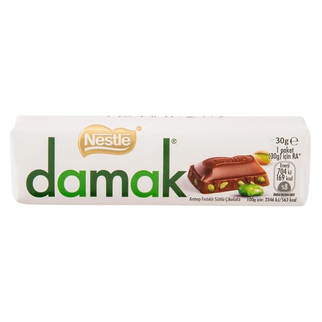 Damak Antep Fıstıklı Çikolata 30 Gr