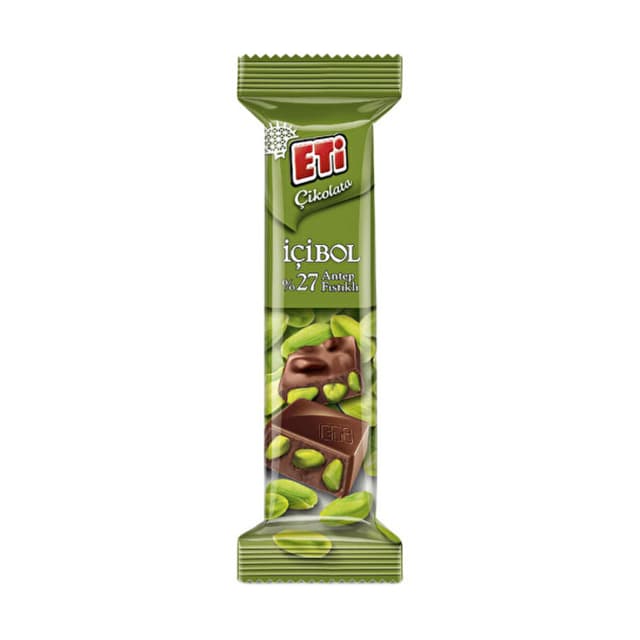 İçibol %27 Antep Fıstıklı Çikolata 30 Gr