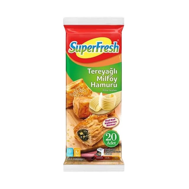 Tereyağlı Milföy Hamuru 1 Kg