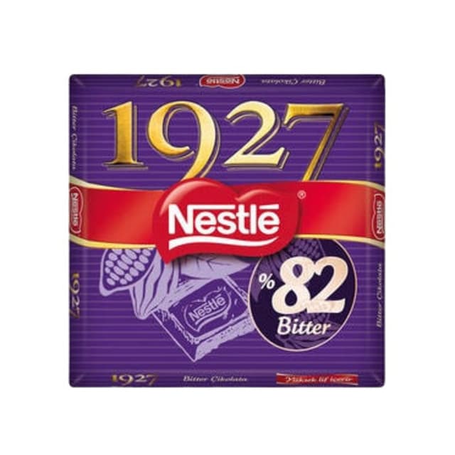 Çikolata 1927 %82 Kakao Bitter Kare 65 Gr
