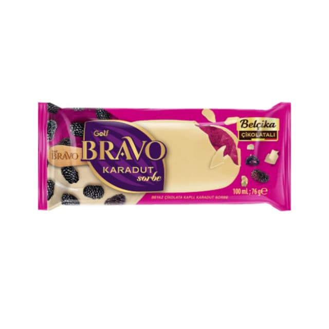 Bravo Dondurma Belçika Çikolatalı Karadut 100 Ml