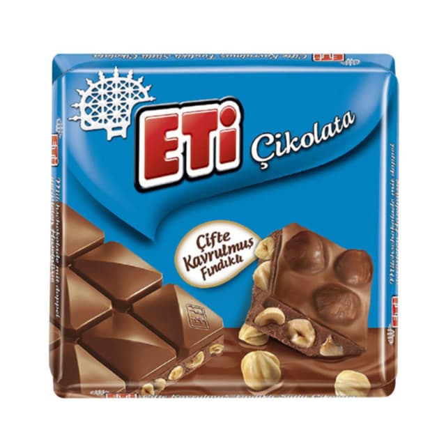Çifte Kavrulmuş Fındıklı Sütlü Çikolata 60 Gr